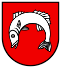 Wappen Gemeinde Fischbach-Göslikon Kanton Aargau